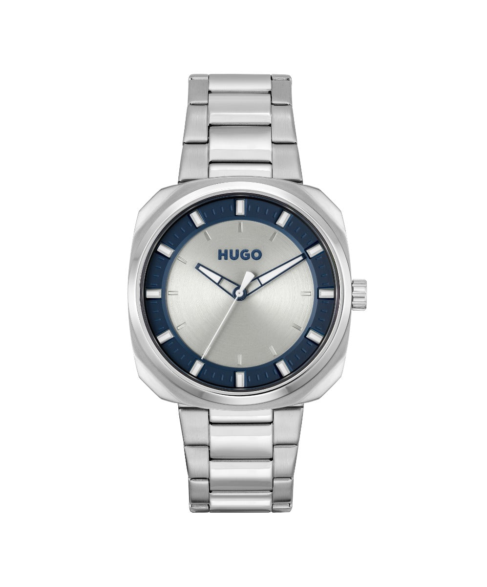 Hugo #Shrill Mens Watch with Silver Dial and Silver Bracelet 1530309