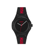 Hugo Mens Watch with Black Dial and Black Strap 1530343