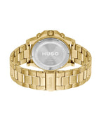 Hugo #Brave Mens Watch with Gold Dial and Gold Bracelet 1530349