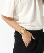 Hugo #Brave Mens Watch with Gold Dial and Gold Bracelet 1530349