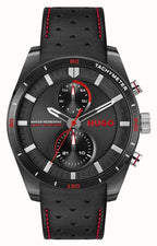 HUGO Mens Watch with Black Dial and Black Strap 1530370