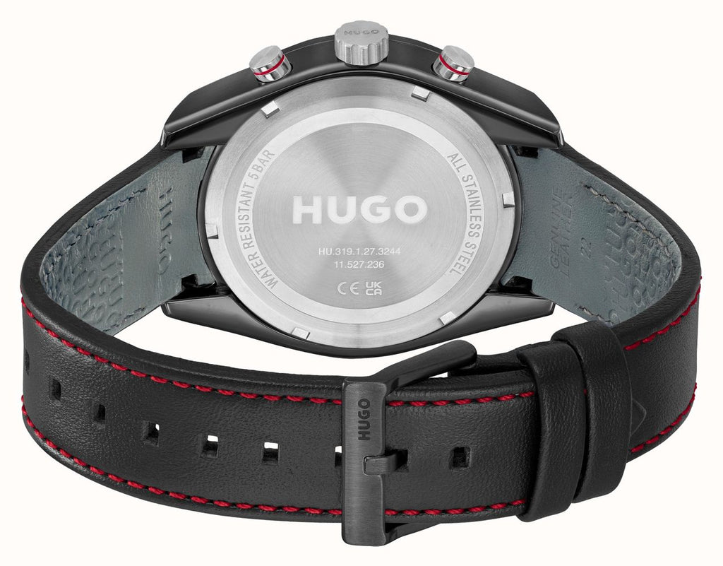 HUGO Mens Watch with Black Dial and Black Strap 1530370