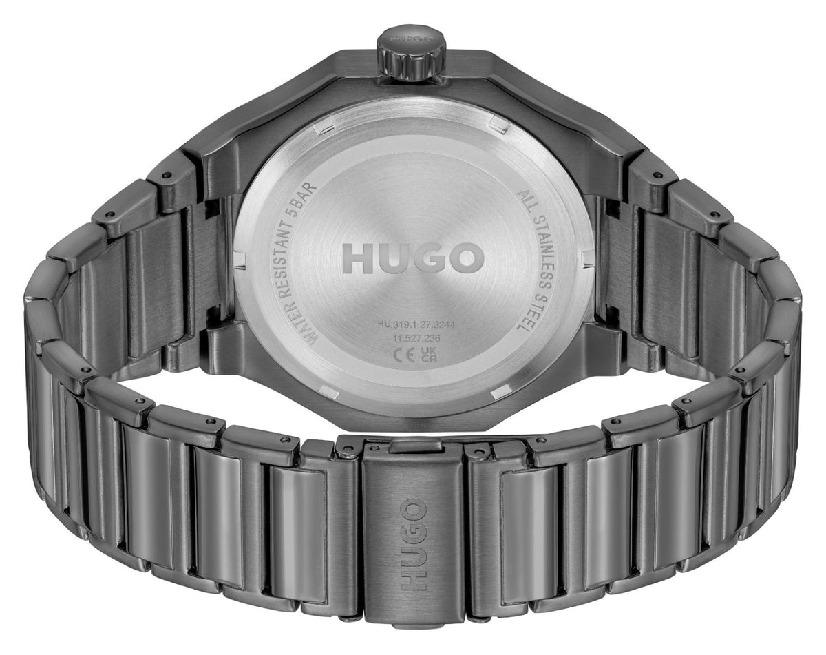 Hugo Mens Watch with Grey Dial and Grey Strap 1530378