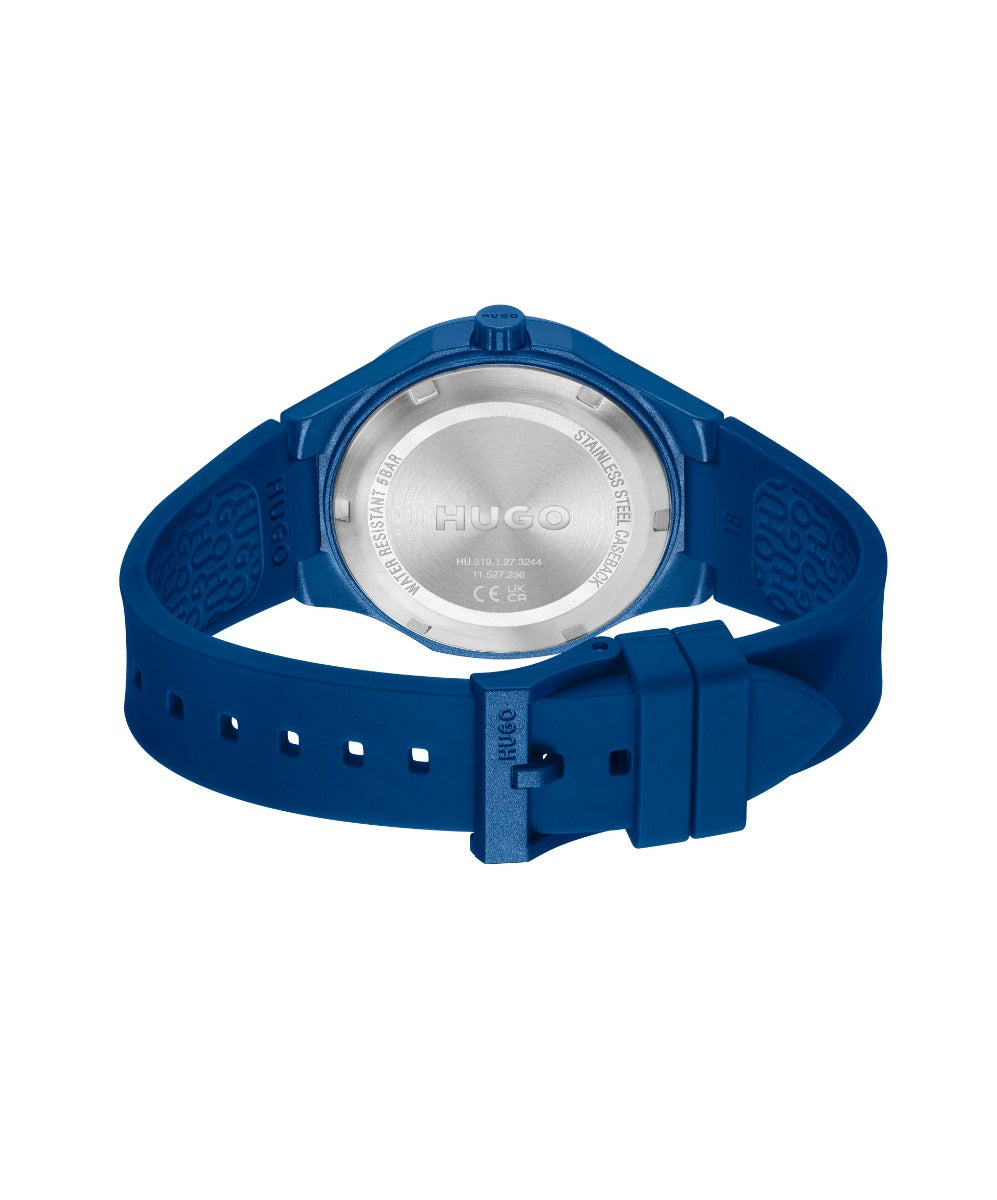 Hugo Mens Watch with Blue Dial and Blue Strap 1530414
