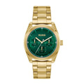 Hugo #Bright Sport Mens Watch with Green Dial and Gold Strap 1530425