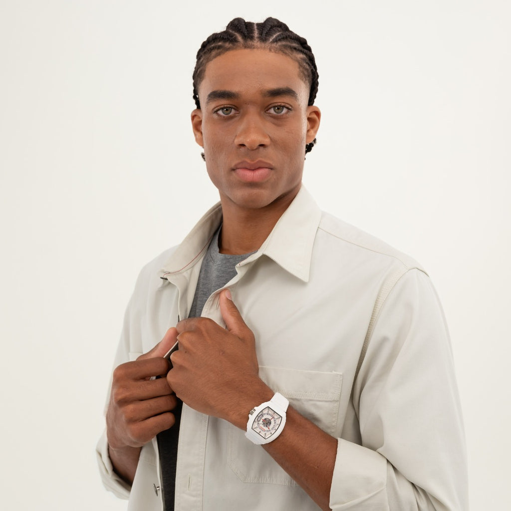 Hugo #ICON 3H Mens Watch with White Dial and White Strap 1530435