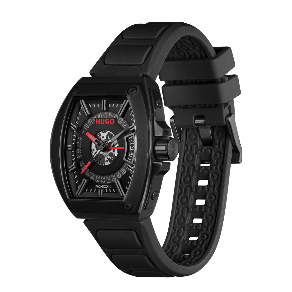 Hugo #ICON 3H Mens Watch with Black Dial and Black Strap 1530436