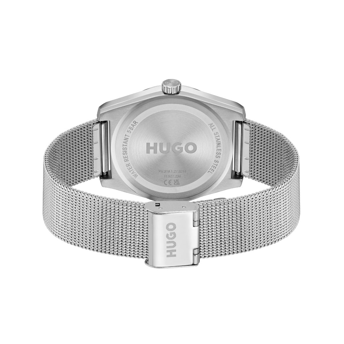 Hugo #Ark Mens Watch with Blue Dial and Silver Strap 1530439