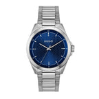 HUGO Seam Mens Watch with Blue Dial and Silver Bracelet 1530451