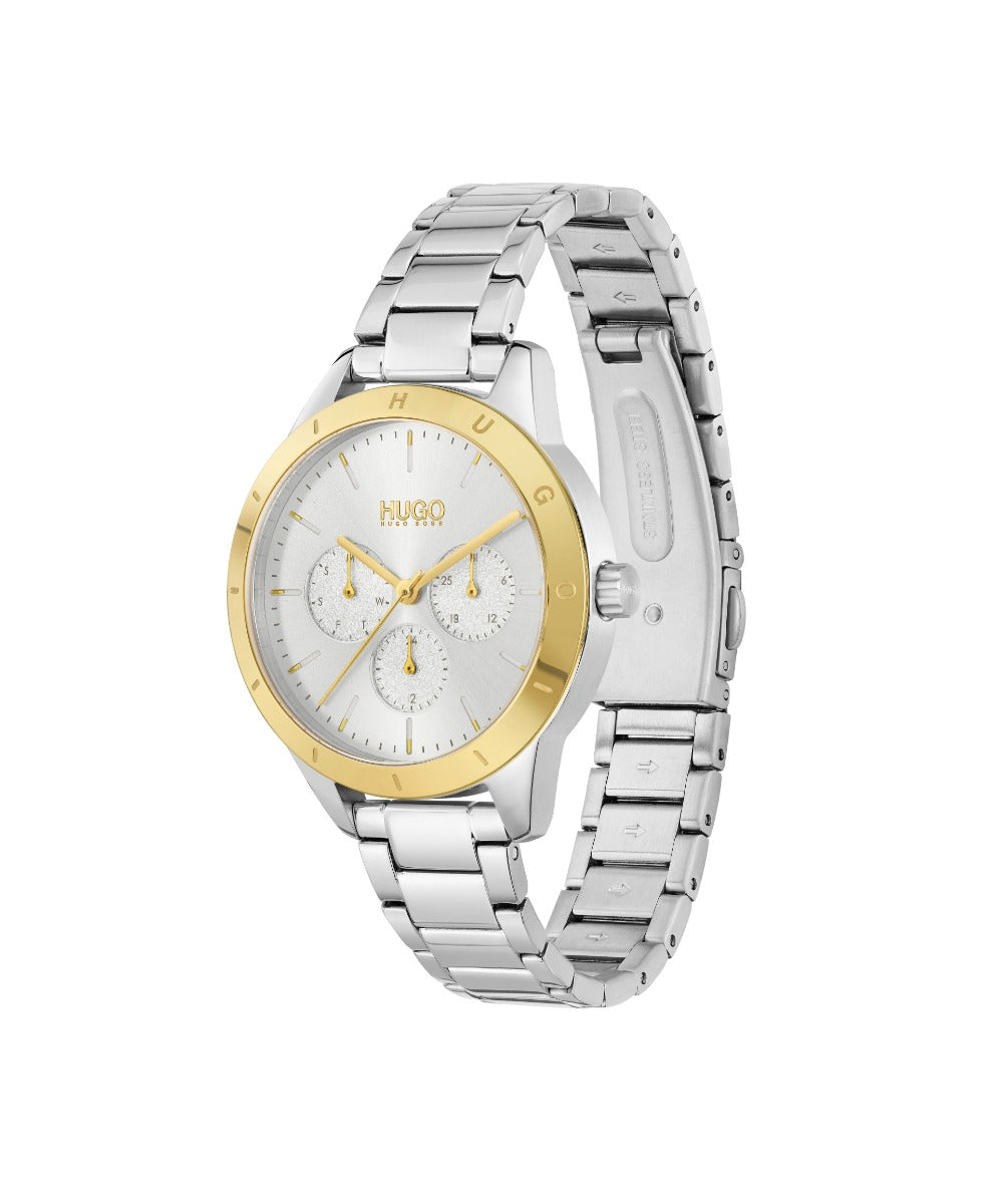 HUGO Ladies Watch with Silver Dial and Silver Strap 1540090