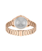 HUGO Ladies Watch with Blue Dial and Rose Gold Strap 1540092