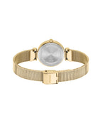 HUGO Ladies Watch with Black Dial and Gold Strap 1540129