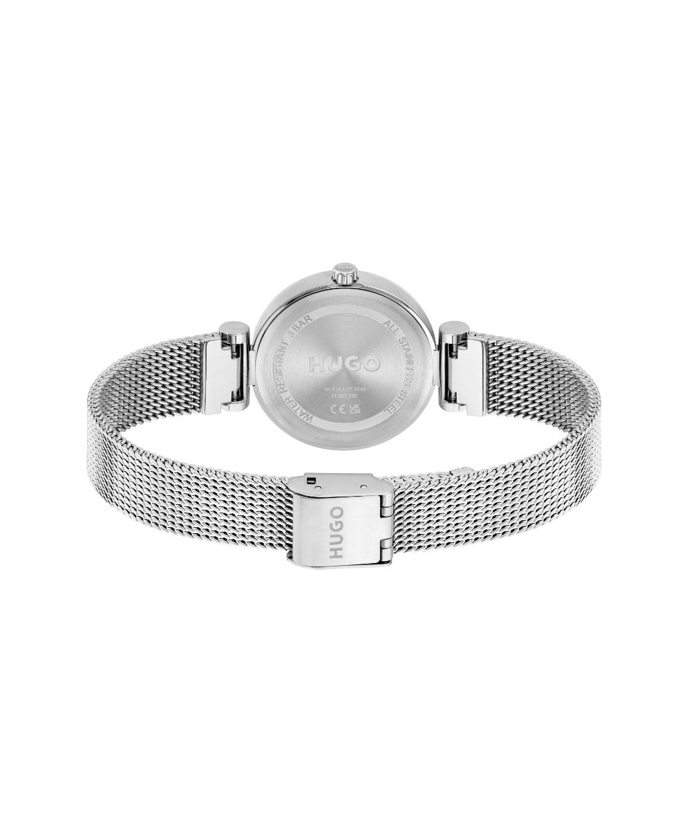 HUGO Ladies Watch with Silver Dial and Silver Strap 1540130