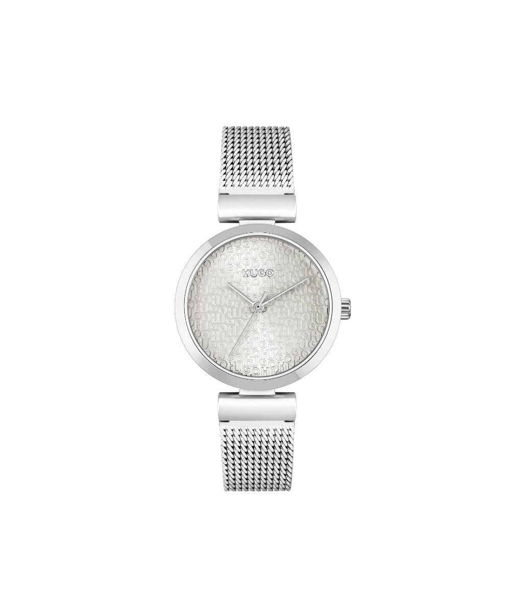 HUGO Ladies Watch with Silver Dial and Silver Strap 1540130