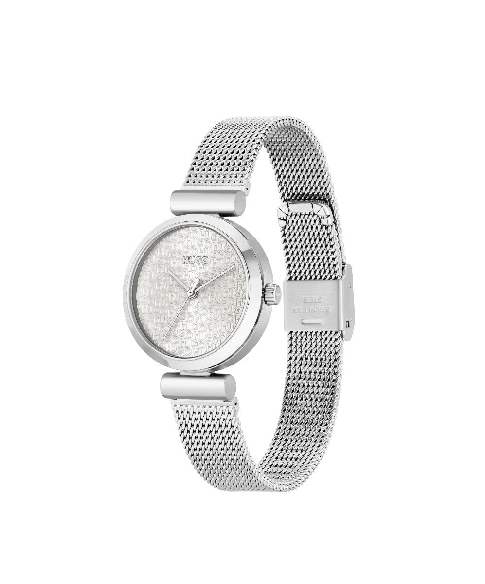 HUGO Ladies Watch with Silver Dial and Silver Strap 1540130