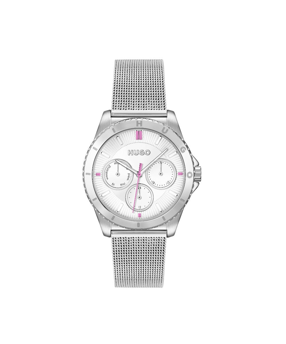 HUGO Ladies Watch with Silver Dial and Silver Strap 1540162