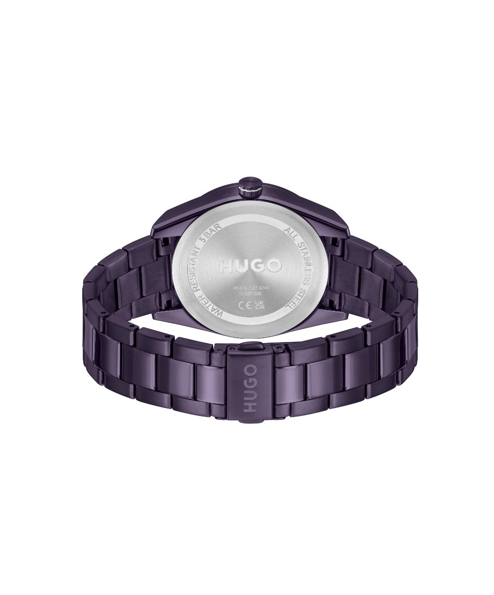 HUGO Ladies Watch with Purple Dial and Purple Strap 1540170