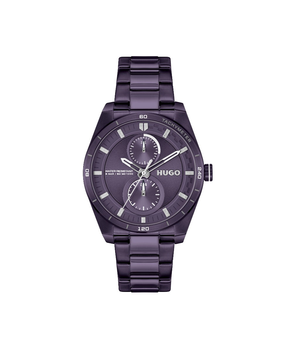 HUGO Ladies Watch with Purple Dial and Purple Strap 1540170