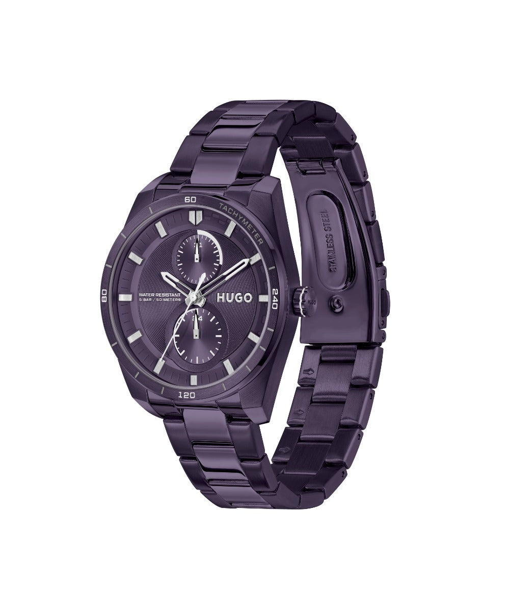 HUGO Ladies Watch with Purple Dial and Purple Strap 1540170