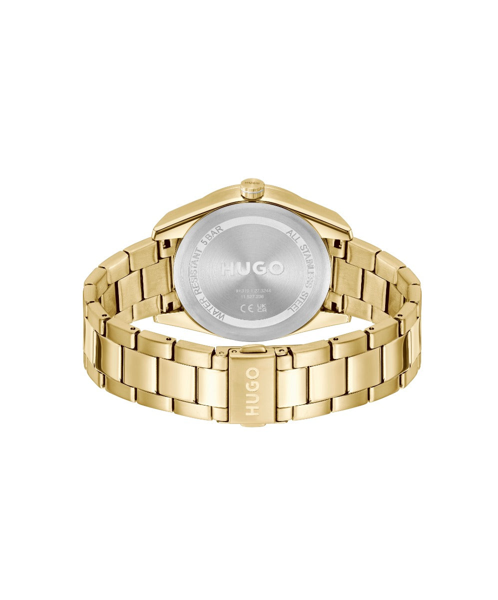 HUGO Ladies Watch with Gold Dial and Gold Strap 1540171