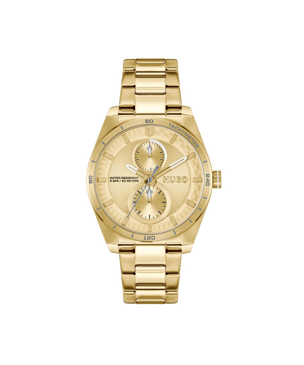 HUGO Ladies Watch with Gold Dial and Gold Strap 1540171