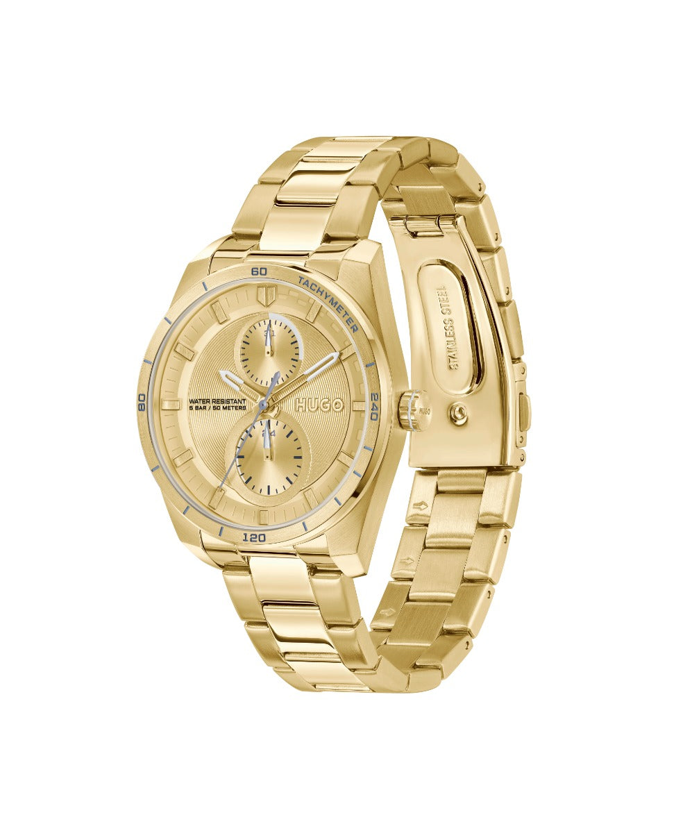 HUGO Ladies Watch with Gold Dial and Gold Strap 1540171