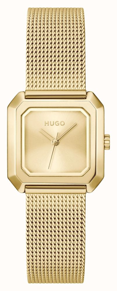 HUGO Hazel Ladies Watch with Gold Dial and Gold Strap 1540184