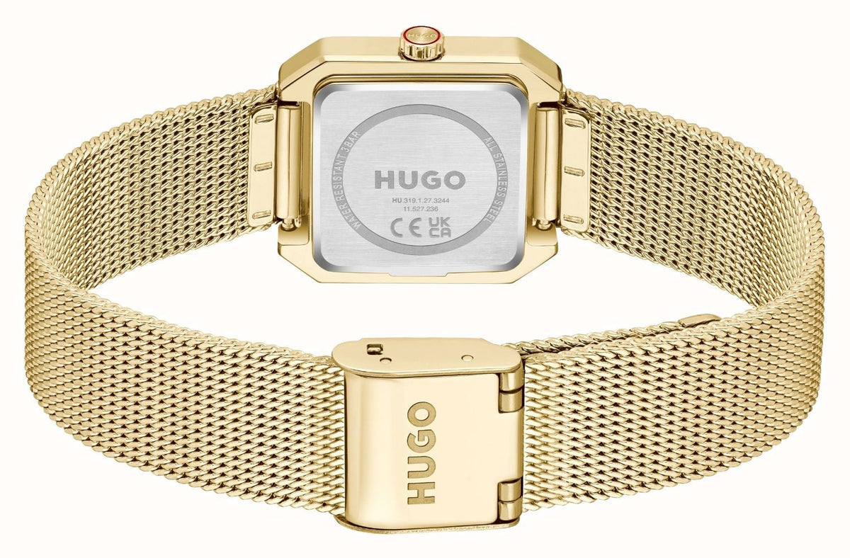 HUGO Hazel Ladies Watch with Gold Dial and Gold Strap 1540184
