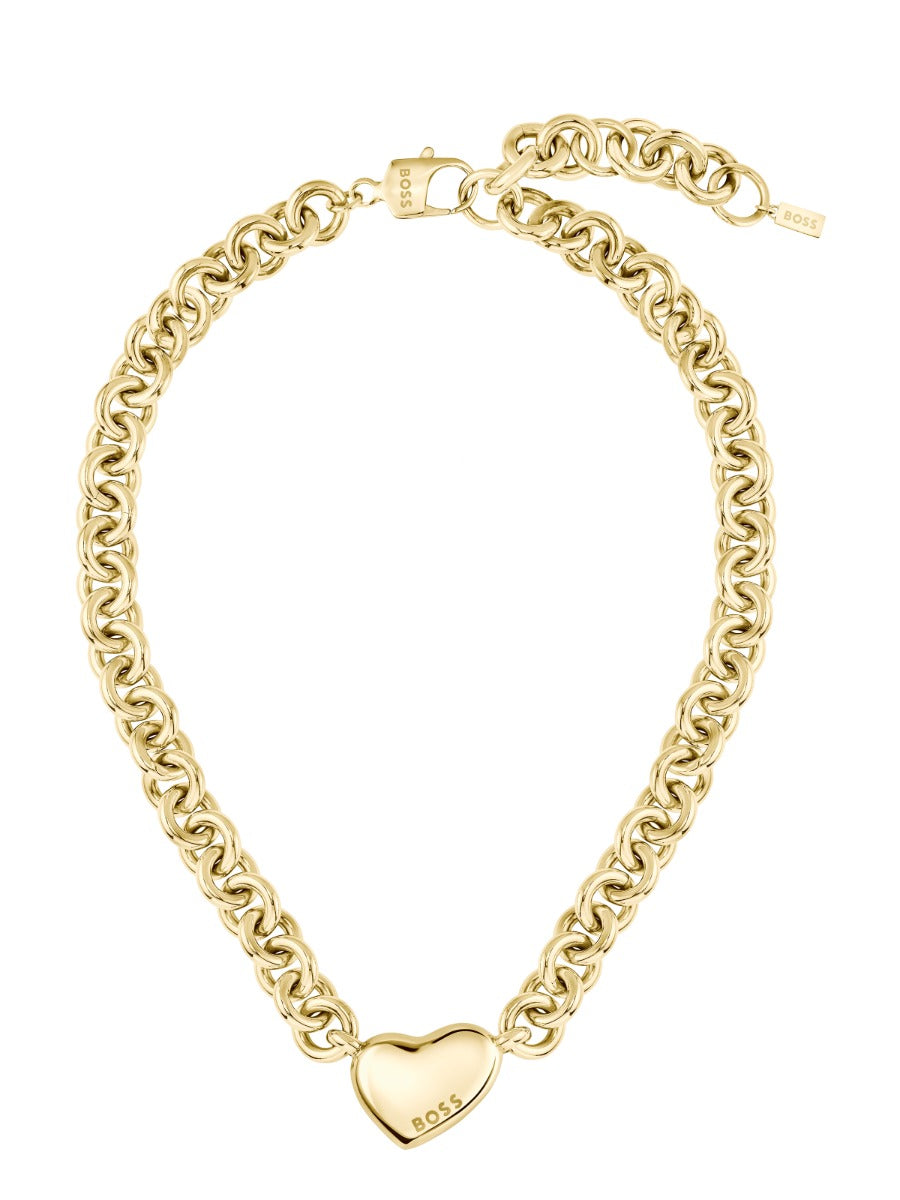 Boss Ladies Gold Stainless Steel Honey Love Necklace 1580637