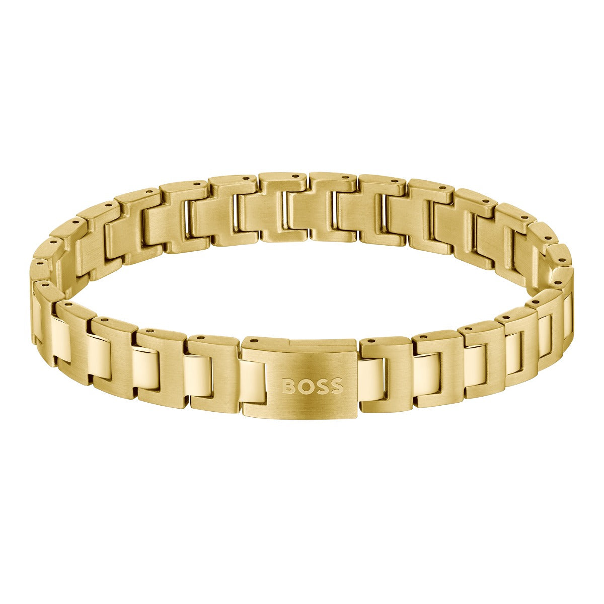 Boss Mens Gold Stainless Steel Candor Bracelet 1580753