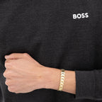 Boss Mens Gold Stainless Steel Candor Bracelet 1580753