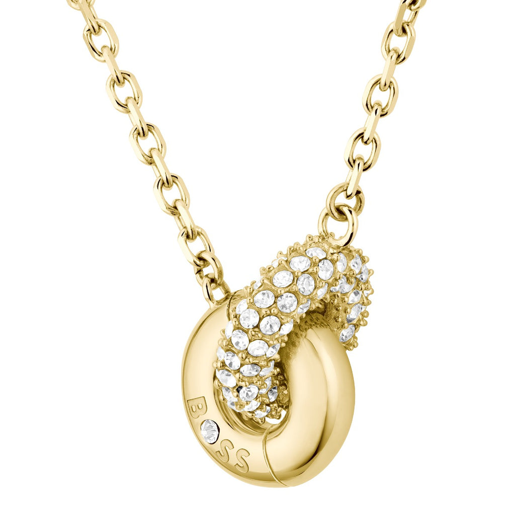 Boss Ladies Gold Stainless Steel Live Precious Necklace 1580755