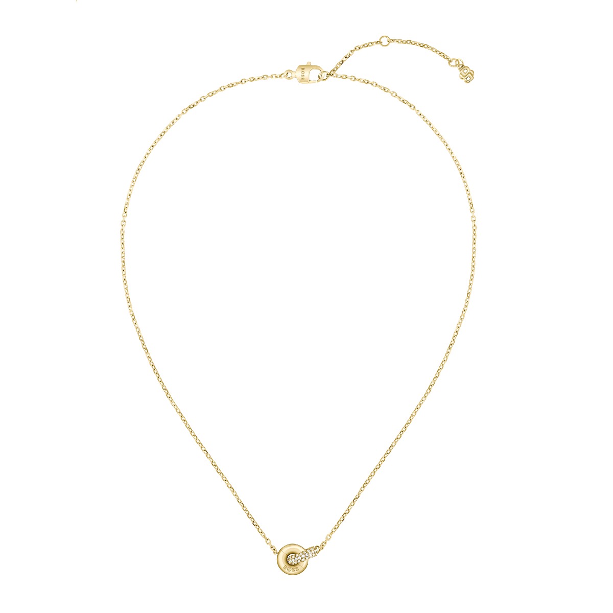 Boss Ladies Gold Stainless Steel Live Precious Necklace 1580755