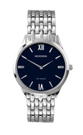 Sekonda Mens Quartz Watch With Blue Dial Analogue Display And Stainless Steel Bracelet 1609