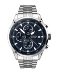 Sekonda Mens Chronograph Watch with Blue Dial and Silver Bracelet 1632