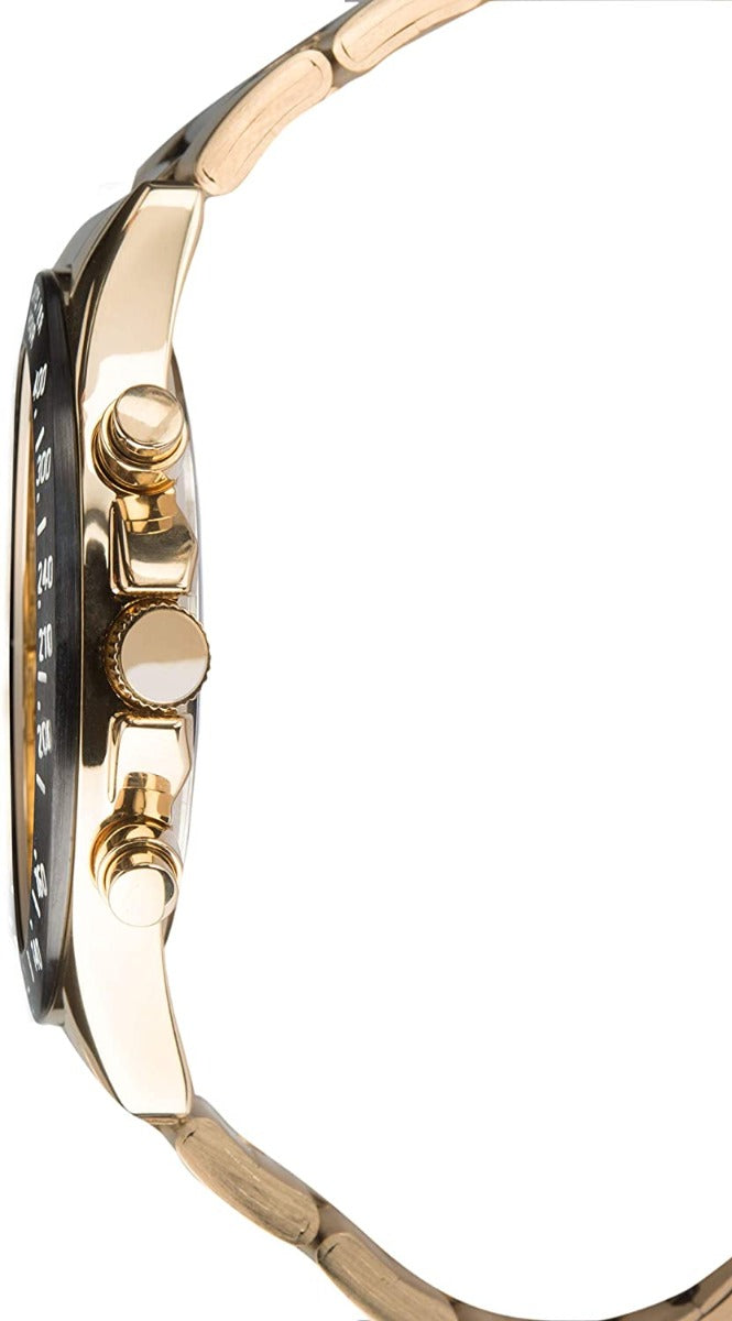 Sekonda Mens Watch with Gold Dial and Gold and Black Two Tone Bracelet 1650