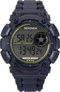 Sekonda Mens Digital Watch with Blue Resin Strap 1677E
