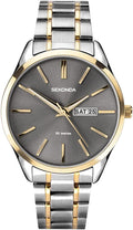 Sekonda Mens Watch with Grey Sunray Dial and Two Tone Bracelet 1706
