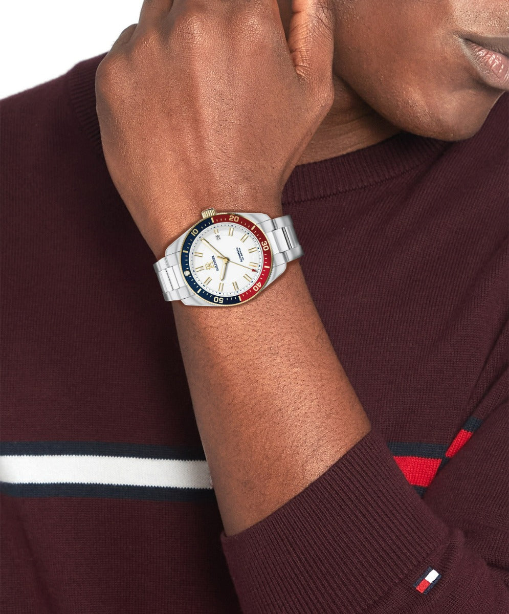 Tommy Hilfiger TH 85 Mens Automatic Watch with White Dial 1710551