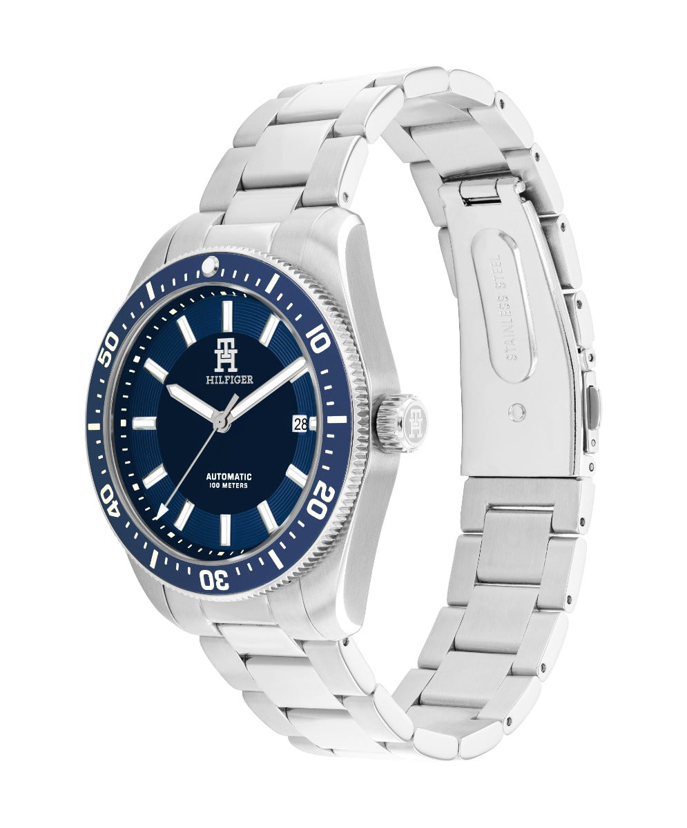 Tommy Hilfiger TH 85 Mens Automatic Watch with Blue Dial 1710591