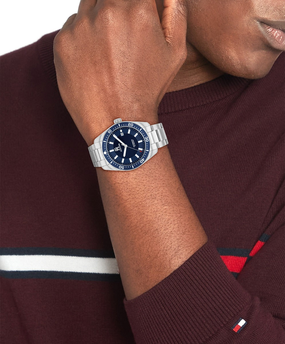 Tommy Hilfiger TH 85 Mens Automatic Watch with Blue Dial 1710591