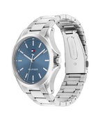 Tommy Hilfiger Bruce Mens Watch with Blue Dial and Silver Strap 1710670