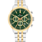 Tommy Hilfiger Kent Mens Watch with Green Dial and Two Tone Strap 1710754