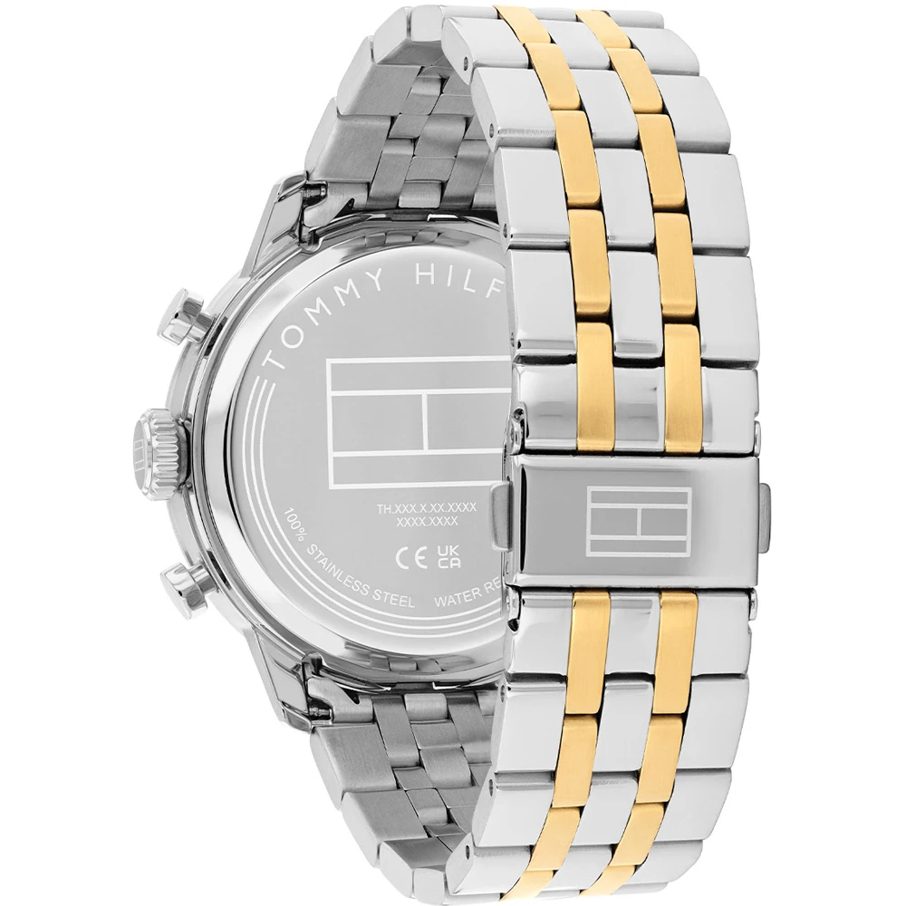 Tommy Hilfiger Kent Mens Watch with Green Dial and Two Tone Strap 1710754