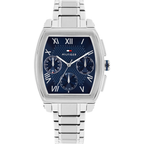 Tommy Hilfiger Th-Oxford Mens Watch with Blue Dial and Silver Strap 1710763