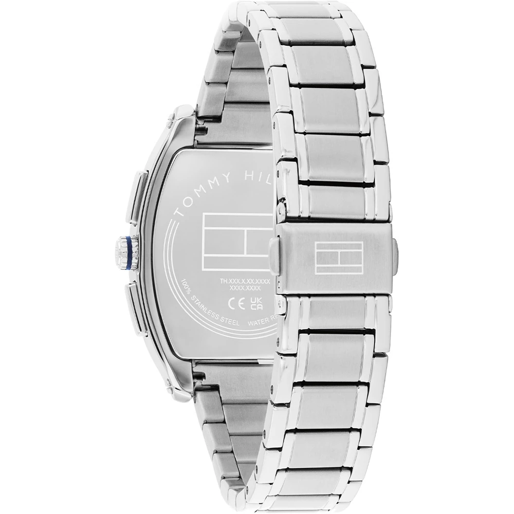 Tommy Hilfiger Th-Oxford Mens Watch with Blue Dial and Silver Strap 1710763
