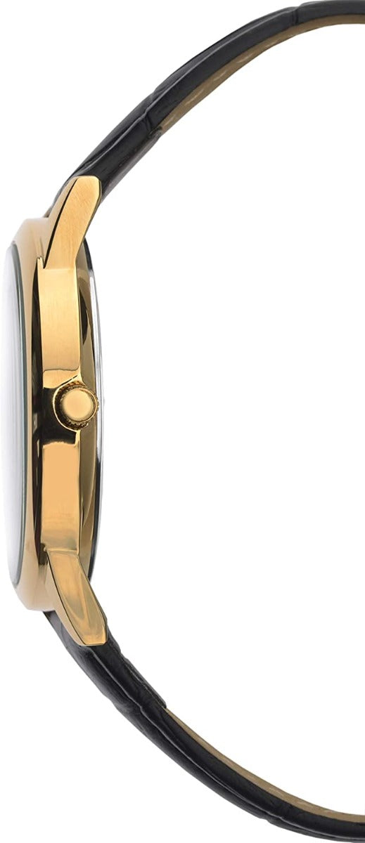 Sekonda Men's Watch with Black Dial and Black Leather Strap 1719