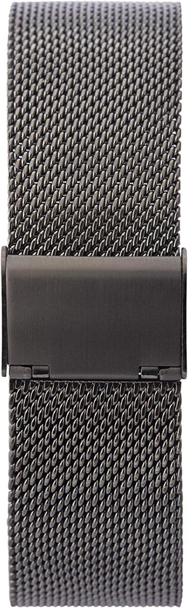 Gwylio Dynion Sekonda gyda Deial Glas a Strap Milanese Gunmetal 1728