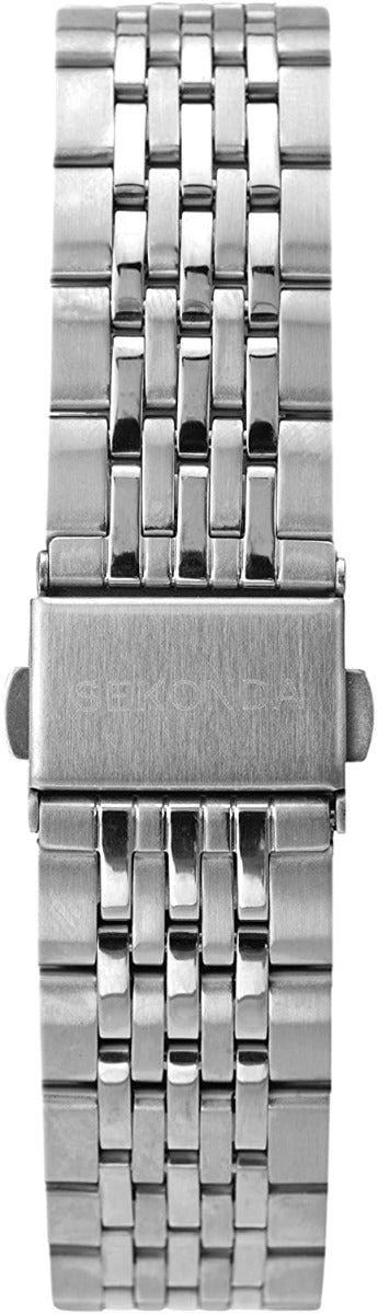Sekonda Mens Watch with Black Dial and Silver Bracelet 1928