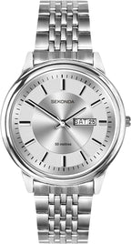 Sekonda Classic Mens Watch with Silver Dial and Stainless Steel Strap 1732